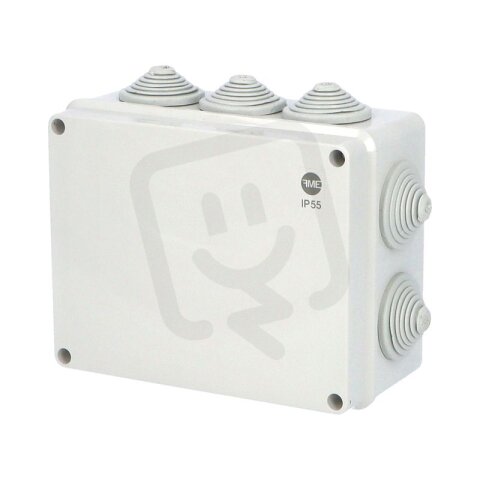 Krabice SolidBOX 68112 IP55 198x163x80mm plné víko stupň. vývodky (10x) FAMATEL