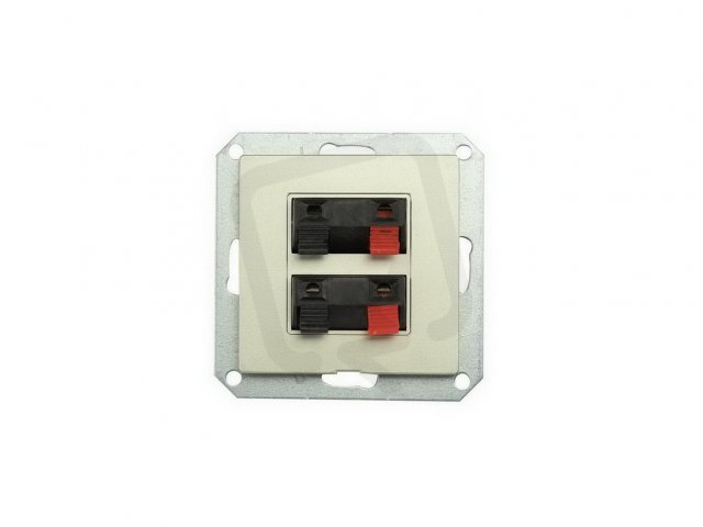 Zásuvka audio dvojitá PREMIUM 2 AU M-P GREENLUX GXKP253
