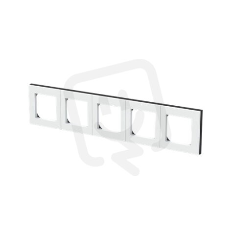 ABB Levit Pětirámeček (3901H-A05050 62) bílá/kouřová černá BLISTR
