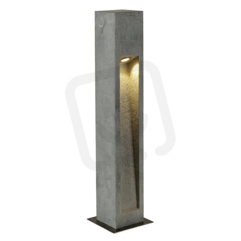 ARROCK STONE venkovní stojací lampa LED 3000K hranatá šedý kámen 12/12/75cm 6 W