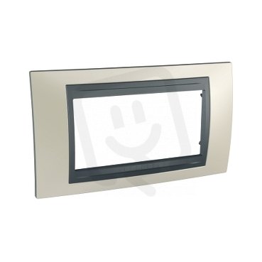 Unica Top rámeček čtyřmodulový Opal Titanium/Grafit SCHNEIDER MGU66.104.295