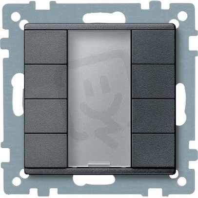 KNX tlač. panel 4-násobný plus, Antracit, System M SCHNEIDER MTN627814
