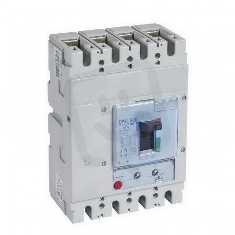 DPX3 630 TEPELNĚ MAGNETICKÁ SPOUŠŤ PRO VÝKONOVÝ JISTIČ 3P+N/2 400A 70kA LEGRAND
