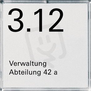 Dveř./orient.štítek 1x GIRA 107100