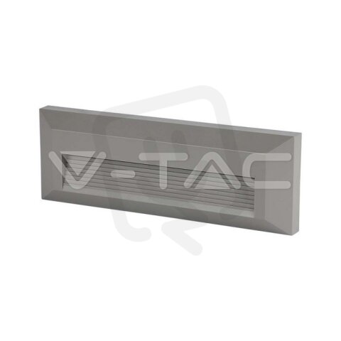 3W LED Step Light Grey Body Rectangle Warm White, VT-1162 V-TAC SKU211331