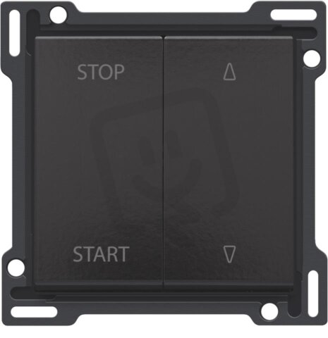 Kolébka žaluziového spínače-BAKELITE PIANO BLACK NIKO 200-65905