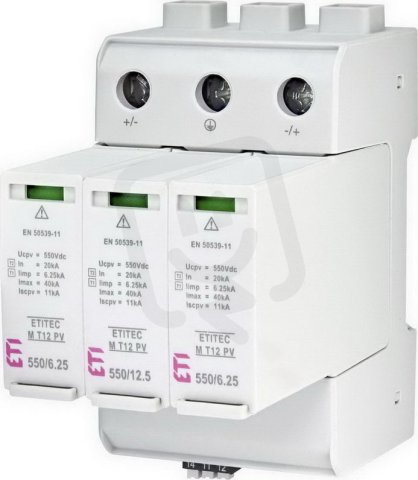 Svodič přepětí  ETITEC M T12 PV 1100/12,5 Y RC pro fotovoltaiku ETI 002440512