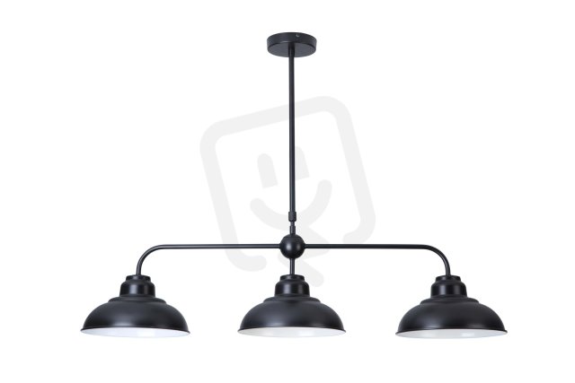 Dragan E27 3x 60W IP20 matná černá RABALUX 5309