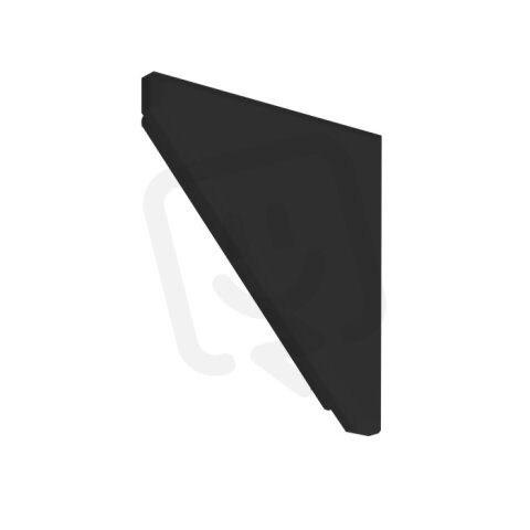 Záslepka KLUŚ KOPRO-P pro AL profil, černá /24117-9005/ ALUMIA C24117L05
