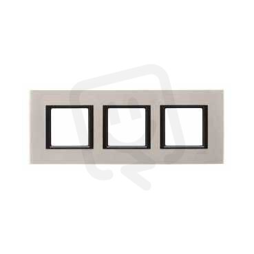 Schneider MGU68.006.7A2 Krycí rámeček Class trojnásobný, Apple aluminium