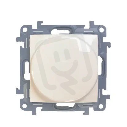 Otočný stmívač pro stmívatelné LED 230VAC, 2-250W, krémová CS9LA.01/41