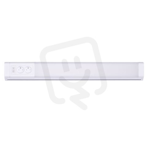 LED kuchyňské svítidlo, 2x zásuvka, vypínač, 10W, 4100K, 51cm SOLIGHT WO213
