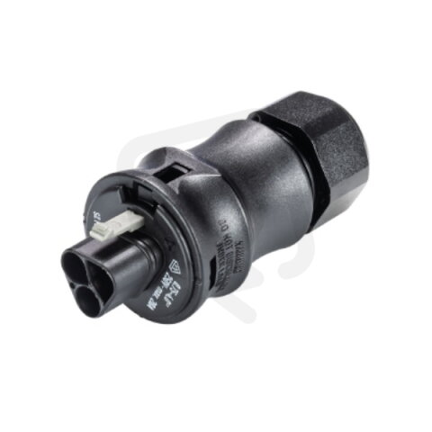 vidlice na kabel gesis RST, 2-pól, pružinové svorky, černá WIELAND 96.022.0453.1