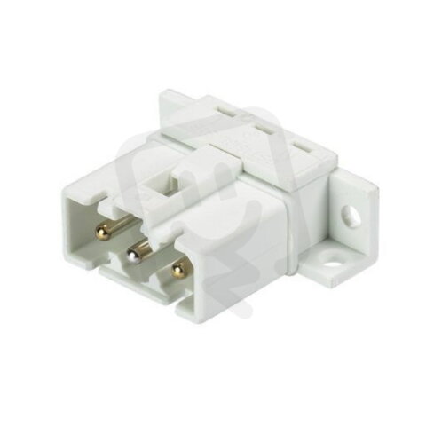 vidlice do plošného spoje, 3-pól, horizontální, gesis mini, bílý