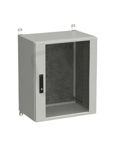 Rozvadeč nástěnný venkovní LC-20 15U 600x400 dveře sklo 3bod.zámek