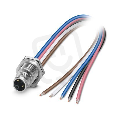 SACC-DSI-M12MSL-4FE-M16XL/1,0 Přístrojový konektor zezadu stěny 1163064