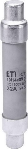 Válcová pojistka CH10/14x85 gPV 25A/1500V ETI 002626235