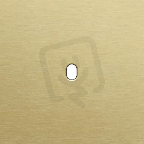 Jednoduchý čelní panel, NIKO Toggle alu GOLD BRUSHED 227-57101