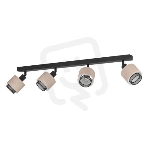 Bodové svítidlo ROSLEY černá/plátno NATUR 4X40W IP20 EGLO 43659