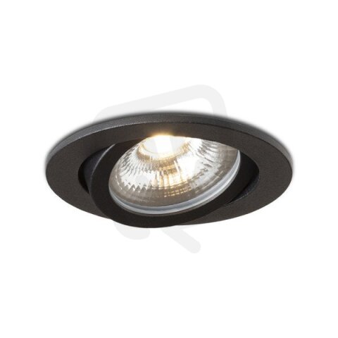 JADE DIMM TO WARM zápustná černá 230V LED 6W 60° 3000 - 2000K RENDL R14237