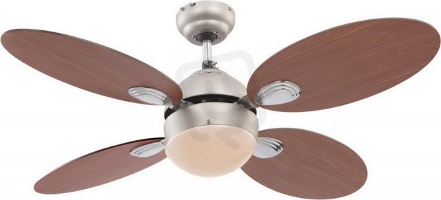 Stropní ventilátor WADE chrom 1xE14, max. 60W 230V GLOBO 0318