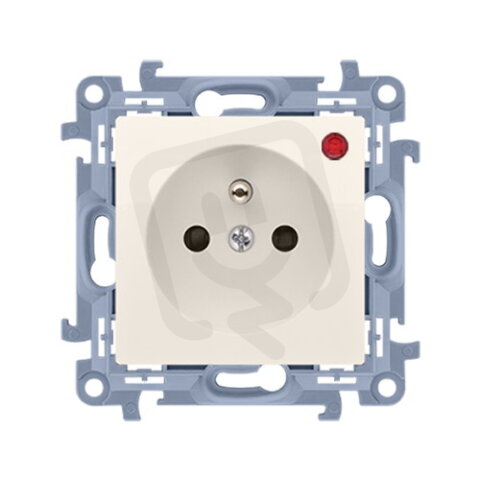 Zásuvka silová 1 násobná typ E (přístroj