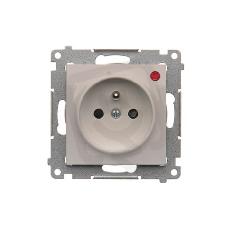 Zásuvka silová 1 násobná typ E (přístroj