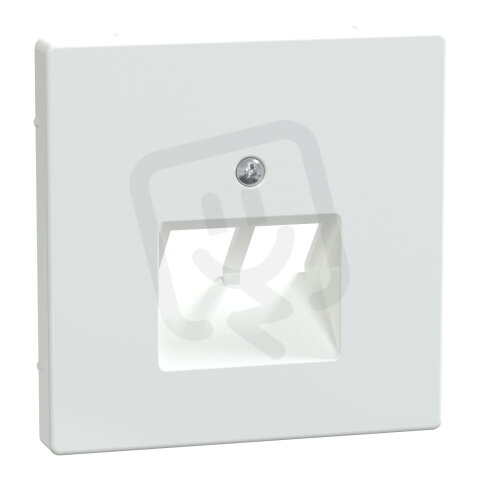 Centrální deska, Merten System D, RJ45, dvojitá, lotus white, lesklý plast