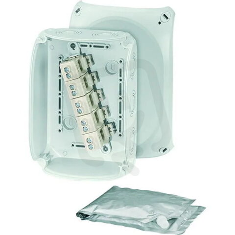 Kabelova rozvodka 2,5-10 mm2, 3f, 16 mm2 1f, 5pol., šedá HENSEL WP 1010 G