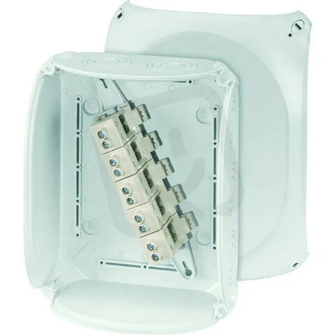Kabelova rozvodka 6-25 mm2 3f, 35 mm2 1f, 5pol. svorka HENSEL KF 2525 G