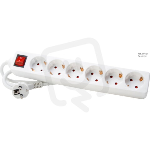 120913004 Multiple socket outlet 6-way,
