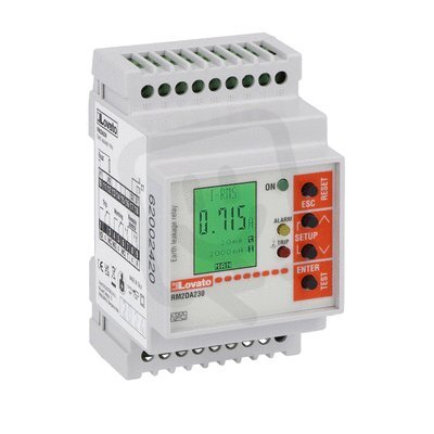 EARTH LEAK. RELAY 2OUT DISPLAY 230VAC