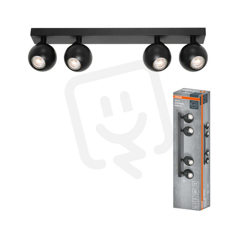 LED SPOT SPHERAL BLACK 4XGU10 OSRAM 4099854588488