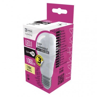 LED žárovka Classic A60 E27 10,5W (75W) 1 060 lm teplá bílá stmívatelná
