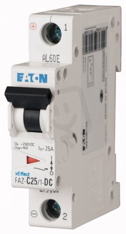 Eaton 279126 Jistič FAZ,pro stejnosměrný proud,char C,1pólový