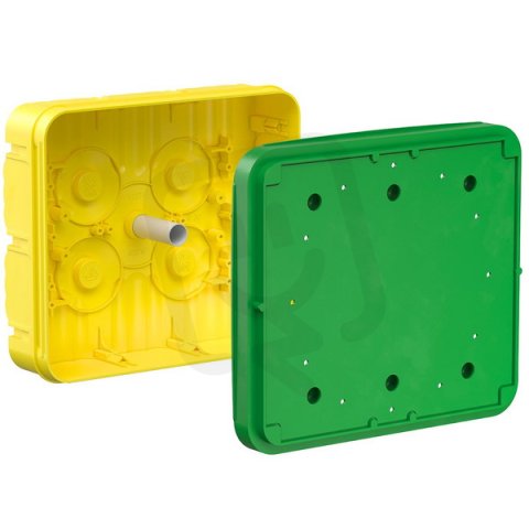 Krabice rozvodná čtvercová 250x250x82 mm, do betonu KAISER 1297-02