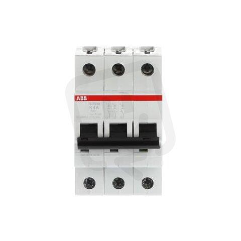 S203M-K4 3 fázový jistič 4 A char. K 10kA ABB 2CDS273001R0337