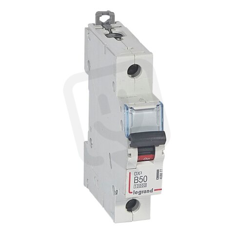 DX3 JISTIČ, 1 PÓLOVÝ, CHAR. B,50A 10000A/16KA LEGRAND 408877