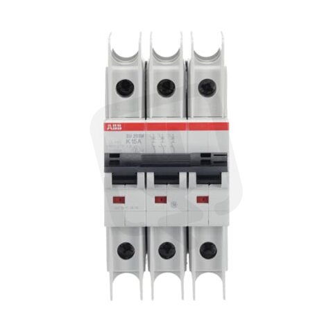 ABB SU203M-K15 jistič char. K 10kA 15A 3P  dle UL489 a CSA 22.2 No. 5