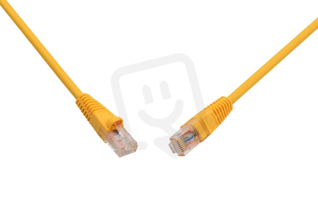 Patch kabel CAT5E UTP PVC 10m žlutý snag-proof SOLARIX 28341119