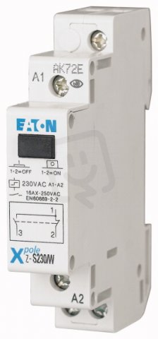 Eaton 265290 Impulsní relé, tlačítko, 230 V~, 1přep. kont. Z-S230/W