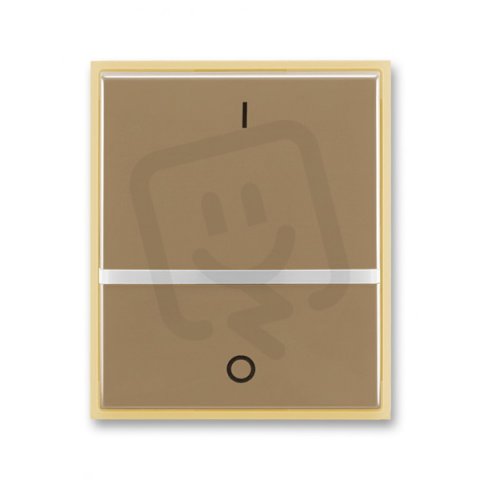 Kryt vypínače s průzorem řaz 2S 3558E-A00655 25 kávová/led. opálová Element ABB