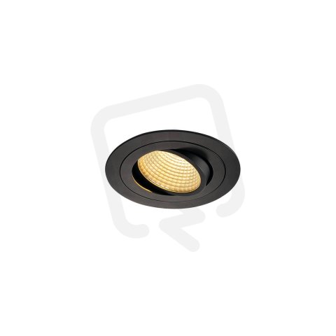 Sada NEW TRIA LED DL ROUND černé matné 12 W 38° 2700K vč.ovladače SLV 114220