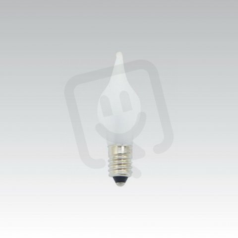 Svíčková čirá žárovka AE 34V 3W E10 plamínek vánoční matná NBB 374105000