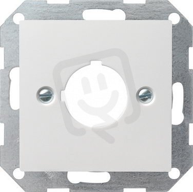 Kryt+nosný kroužek Přístroje s 22,5 mm System 55 čistě bílá GIRA 027203
