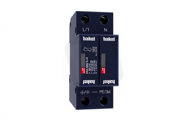 Svodič rázového přepětí HSA-850/2+0 SPD typ 2+3 HAKEL 24615