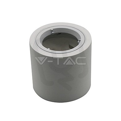 GU10 Fitting Round Gypsum With Aluminium
