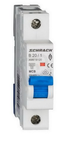 Instalační jistič AMPARO 6kA, B 20A, 1P SCHRACK AM618120--