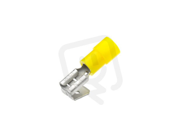 Izolovaný konektor Cu 4-6/6,3x0,8 mm, žlutý (100 ks) CIMCO 180284