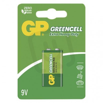 GP zinková baterie GREENCELL 9V (6F22)/1012511000/ B1251